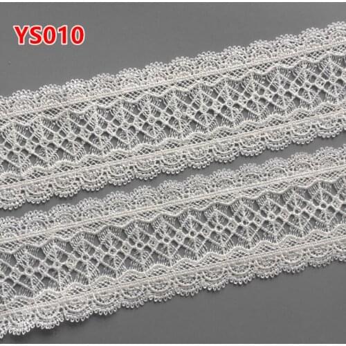 5yards 65MM white Embroidered Lace Fabric DIY skirt hem Dance costumes Garment Accessories lace trim Sewing Craft LP-YS010