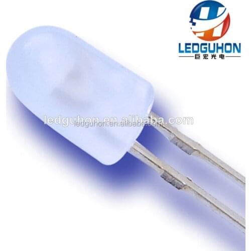 White diffused lens and high brightness 5mm 504 white color oval led