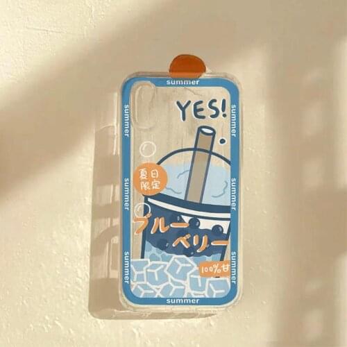 Phone Case For iPhone 11 12 Pro MAX 6s 7 8 Plus X XR XS SE20 Cartoon Cute Bear Soft Drink TPU For iPhone 12 Mini 11pro Cover