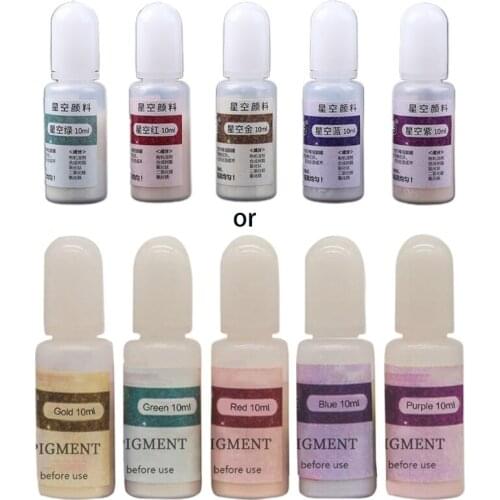 R2LE Sparkling Starry Sky Art Ink Pigment Resin Mold Colorant Dye Ink Diffusion UV Epoxy Resin Jewelry Making DIY Accessories