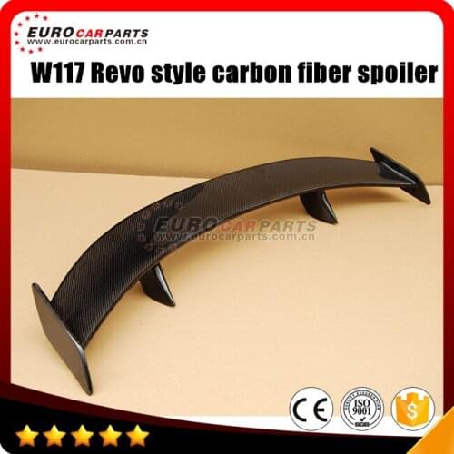 CLA RZ-style spoiler fit for MB W117 CLA200 CLA250 CLA260 style carbon fiber CLA spoiler