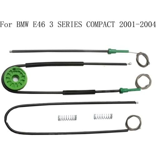 For BMW E46 3 SERIES COMPACT 2001-2004 Power Electric Window Regulator Window Lifter Repair Kit Set Front Left or Right