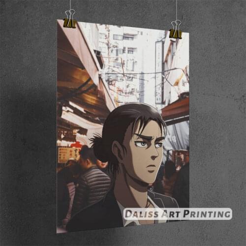 Canvas Anime Attack on Titan Eren Jaeger Pictures Home Decoration Paintings Poster HD Prints Wall Art Modular Living Room Framed