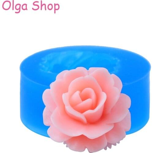 HYL299 25.2mm Flower Silicone Mold - Cake Decoration, Fondant, Chocolate, Gum Paste, Jewelry Making, Candy, Resin, Food Safe