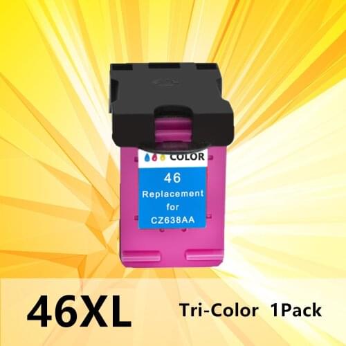 46XL Ink Cartridge 46 XL Color For hp46 for 46 DeskJet 2520hc 2020hc 2025hc 2029 2529 4729 Printer CZ637AA CZ638AA