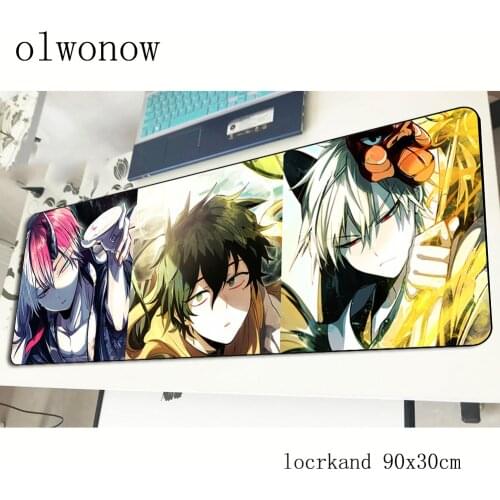My Hero Academia pad mouse cheapest computador gamer mouse pad 90x30cm padmouse large mousepad ergonomic gadget office desk mats
