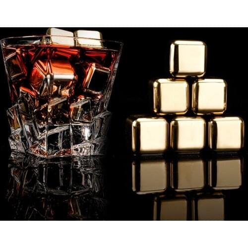 304 Stainless Steel Ice Cubes Reusable Wine Whiskey Stones Chiller Ice Stone Fast Cooling Keep Drink Cold Beer Cooling Stones