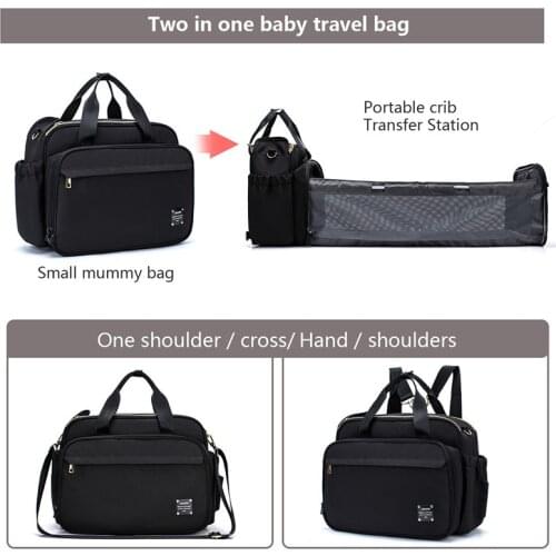 Multifunction Portable Baby Diaper Bag Foldable Bassinet Crib Baby Sleeping Bag For Travel Bed Diaper Pad Mommy Bag