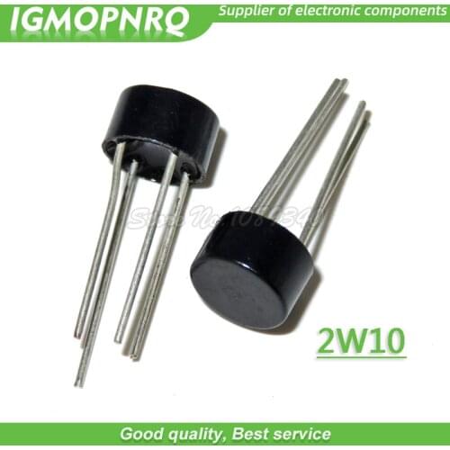 10pcs 2W10 DIP 2A 1000V Bridge Rectifiers 1A 1000V new original