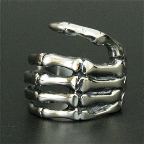 Size 7-13 Support Dropship Claw Ring 316L Stainless Steel Jewelry Cool Men Punk Style Claw Ring