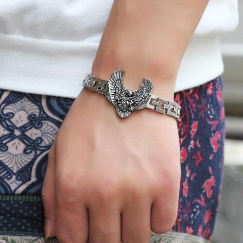 CIBOCIBO Vintage Stainless Steel Bracelet Men Retro Simple Wristband Bracelet Men Charm Bracelets Pulsera Hombre Gifts for Men