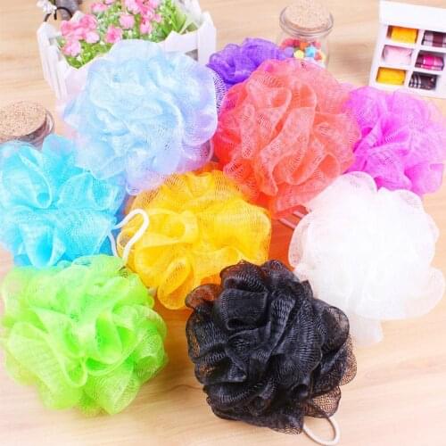 Soft Bath Ball Bath Tubs Cool Ball Bath Towel Scrubber Body Cleaning Mesh Shower Wash Sponge For Body For Bathroom Accessories