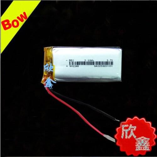 3.7V polymer battery navigation LED lamp MP3 instrument electric core recorder 902248