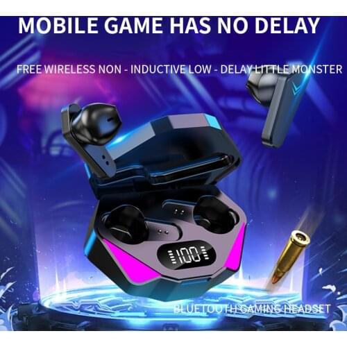 New private game TWS mobile game low delay eating chicken competitive stereo headset Bluetooth game headset