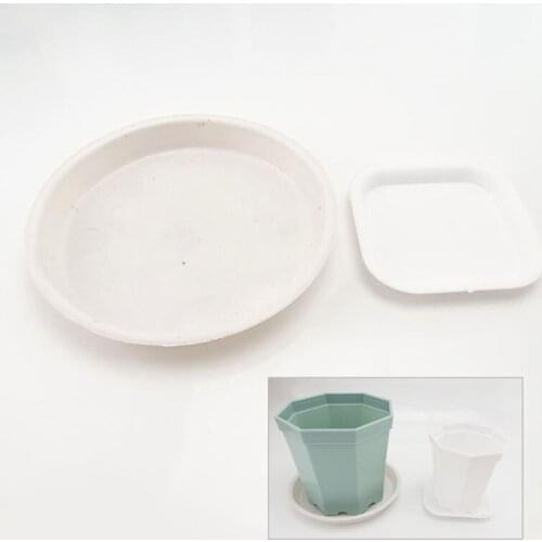 Plastic Round square Shape Flower Pot Drip Trays Planter Creative Saucers Decor Home Garden Pot Case Supplies Water Dripping