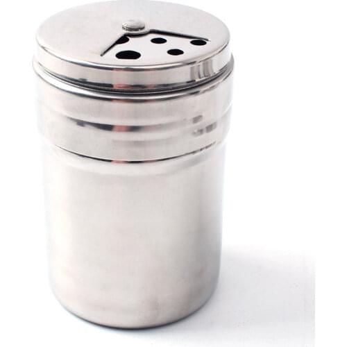 Outdoor Camping Cooking Spice Jar Apothecary Jars Seasoning Pot Stainless Steel Adjustable Size Port Rotate BBQ Shakers N