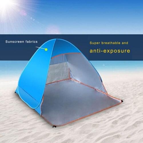 Sunscreen and Waterproof Beach Tent Fully Automatic Quick Open Single Layer Double Outdoor Camping Outdoor Fishing Tent