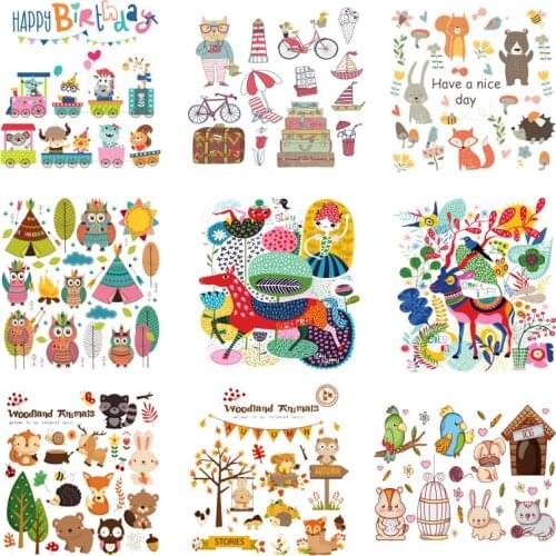 Iron-on Transfers for Clothing Patches Thermo Stickers Stripe Dress Diy Fashion Applique Vinyle Adhesive Flex Fusible Transfer C