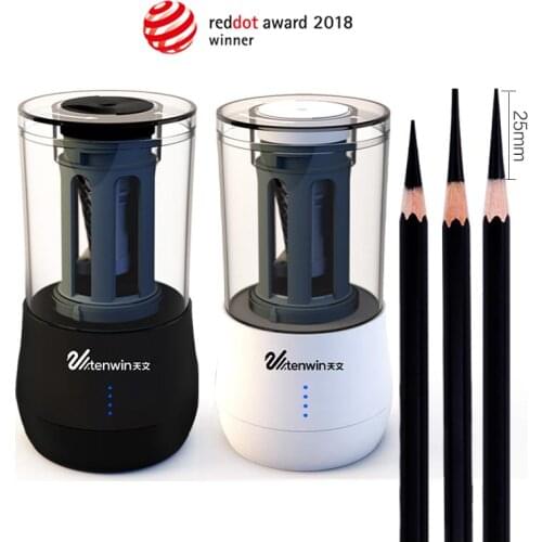 2 Holes Electric Auto Pencil Sharpener School Sharpener Stationery USB Electric Pencil Sharpener For 6-8mm Pencil Sharpeners