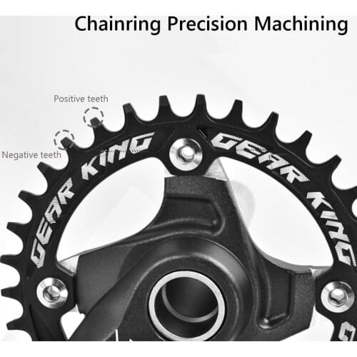 Bicycle 104BCD Round Oval Narrow Wide Chainring MTB Mountain Bike 32T 34T 36T 38T Chainwheel Crown Crankset Single Tooth Plate