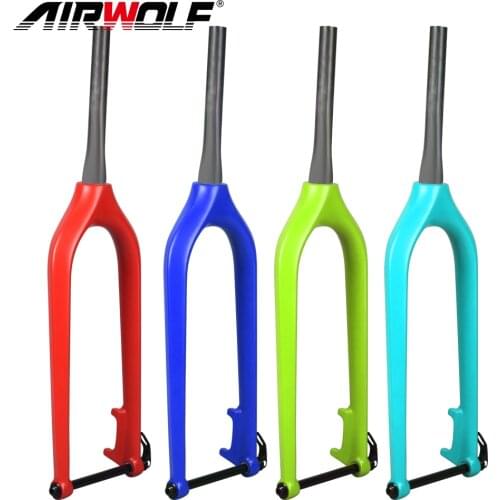 AIRWOLF Carbon Bicycle Fork 26 Fat Bike Fork Disc Rotor 160mm Thru Axle 150*15mm Blade Length 483mm Snow Bikes MTB Fork 26er
