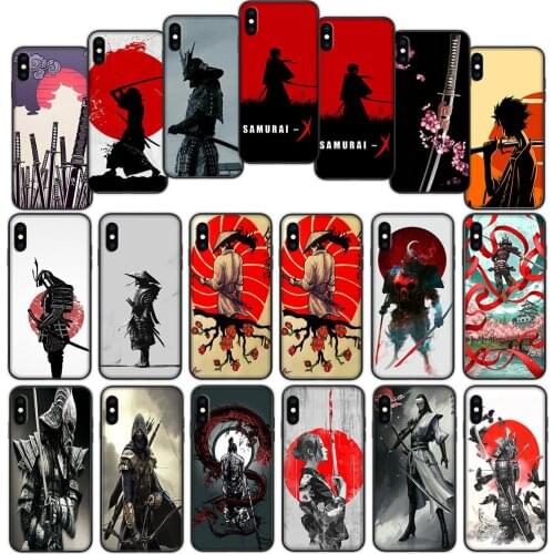 Japan The samurai Ninja Soft Cover Case for iPhone 7 8 6 6S 5 5S SE Plus