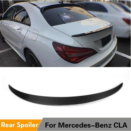 Rear Spoiler Trunk Boot Wing Lip for Mercedes-Benz CLA Class W117 C117 CLA180 CLA200 CLA45 AMG 2013 - 2017 Carbon Fiber / FRP