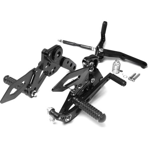 CNC Aluminum Alloy Motorcycle Parts Raise and Move Back Pedal Bracket Foot Pedal Assembly for Yamaha MT09 FZ09