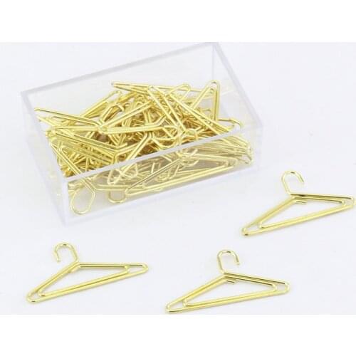 Gold paperclip Bookmark Paper Clip Deco Paper Clips Papeleria Office Accessories Paperclips Office Supplies Clipes Photo Clip