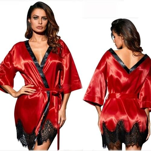 Sexy Lingerie Sleepwear Lace Nightshir Pajamas Nightgown Female Sexy Nightclothes Sleep Lounge Night Dress Women