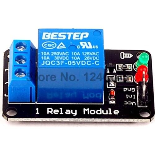 20pcs 1 Channel Relay Module 5V lamp Low level for SCM Household Appliance Control