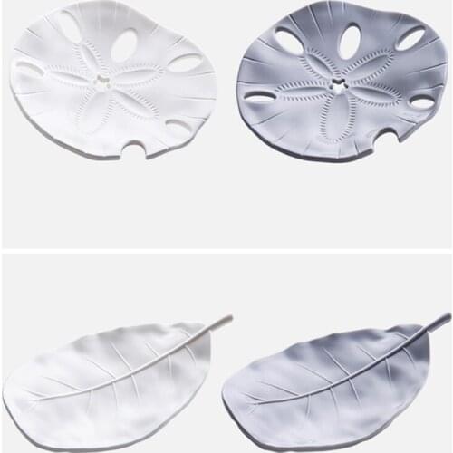 1pcs White Starfish Shape Soap Dish Portable Creative Jewelry Storage Holder Bathroom Plastic Drain Rack Shower Plate Tray