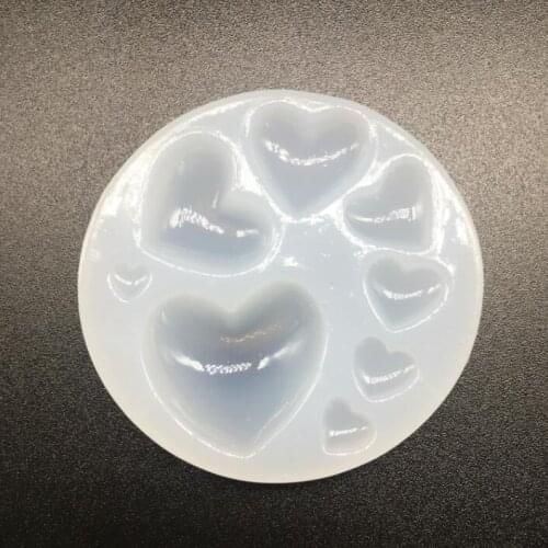 1pcs DIY heart shape Silicone Mold Decoration Pendant Epoxy Resin Jewelry Making Moulds Hand Craft accessories Crystal Mold gift