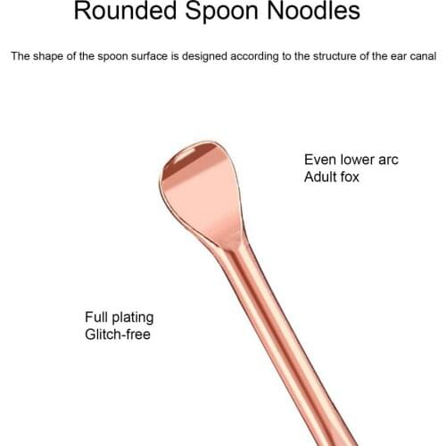 2Pcs/Set Ear Pick Spiral Head Spring Stainless Steel Massage Flexible Ear Wax Remover Canal Cleaner for Unisex