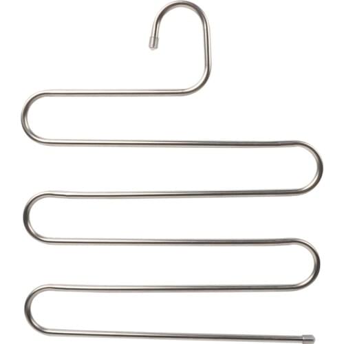 Multi Cintre Pantalon Pants Clothes Hanger Wardrobe Closet Organizer Hangers for Clothes Metal Space Saving Organizador Armario