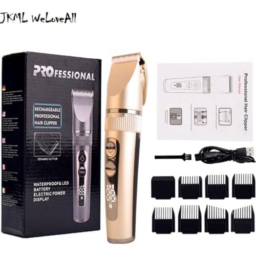 2021 New Hair Clipper Professional Barber Hair Cutting Machine Electric Shaver Hair Trimmer For Men Recharge Digital Hair Razor