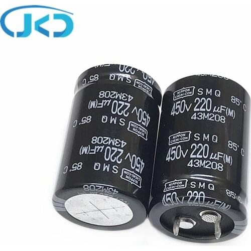 4pcs/Lot 220UF 450V Japan NCC 25*40mm Low ESR Long Life 450V220UF Aluminum Electrolytic Capacitor NIPPON CHEMI-CON
