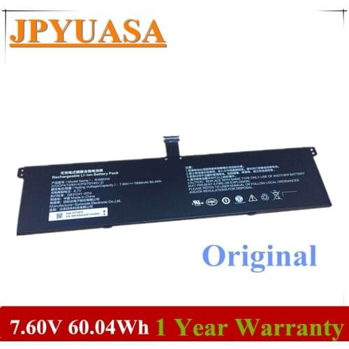 7XINbox 7.60V 7900mAh 60.04Wh R15B01W Original Laptop Battery For Xiaomi Pro i5 15.6 R15B01W