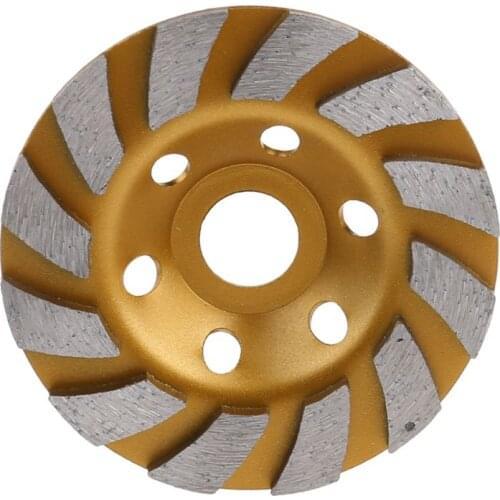 4" Diamond Cup Grinding Wheel Segment Heavy Duty Turbo Row Concrete Grinding Wheel Disc for Angle Grinder