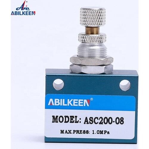 ASC-06/08/10/15 One-way Restrictive Speed Flow Control Valve Throttle Pneumatic Parts-1/8,1/4,3/8,1/2