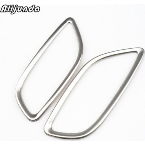 Car stainless steel interior Air vent modified trim decoration frame For MITSUBISHI Outlander 2013 2014