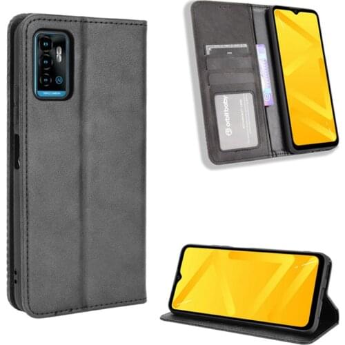 For ZTE Blade A71 Case Luxury Flip PU Leather Wallet Magnetic Adsorption Case For ZTE A71 A 71 ZTEA71 Phone Bags