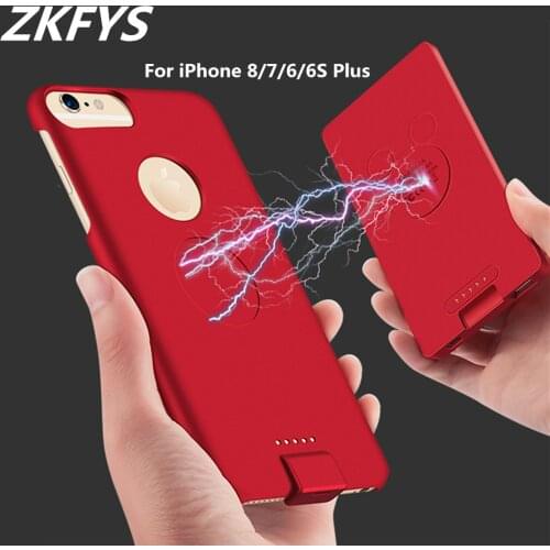 Power Cases For iPhone 8 7 Plus Battery Charger Cover For iPhone 6 6S Plus Battery Case 5000mAh Power Bank Battery Charging Case