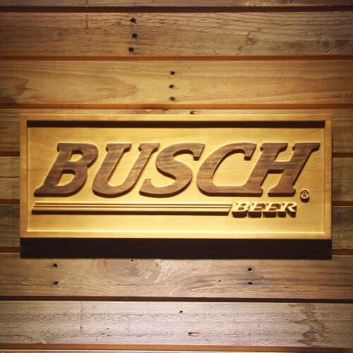 Busch Beer 3D Wooden Signs