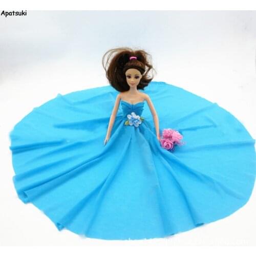 Kids Toy Doll Accessories Doll Clothes Evening Wedding Dress Party Dress For Barbie Doll High Quality Clothes For 1/6 BJD Dolls