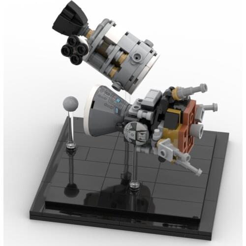 Interstellar small particle assembly building block MOC spacecraft Mini Apollo 13 stereo DIY childrens birthday toy model gift