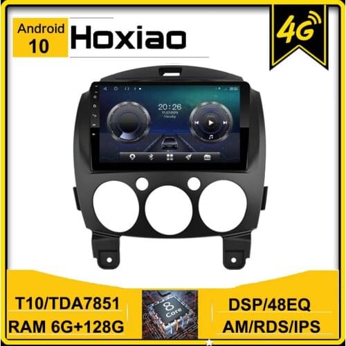 For Mazda2 2007 2008 2009 2013 2014 2Din Android 10.0 car 4G radio GPS WiFi BT RDS IPS screen multimedia video stereo player