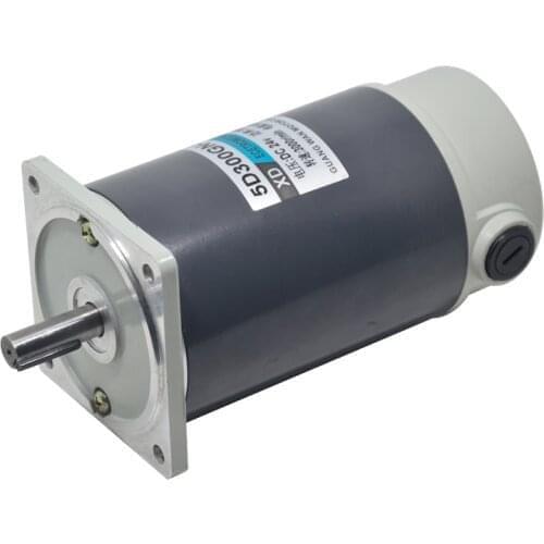 300W DC high speed motor, 5D300GN-C 12/24V speed motor, high torque CW/CCW 3000RPM brushed electric motor