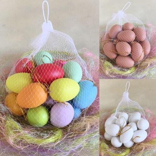 Fake Eggs Toys for Children Kitchen Simulation Egg Model Painting Fun Doodle DIY Plastic Easter Eggs Decoration Educational Toys
