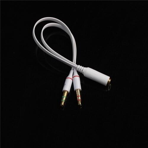 Jman 3.5 mm stereo mini jack 1 Female to 2 Male Y Splitter Earphone Audio Cable 500pcs/lot